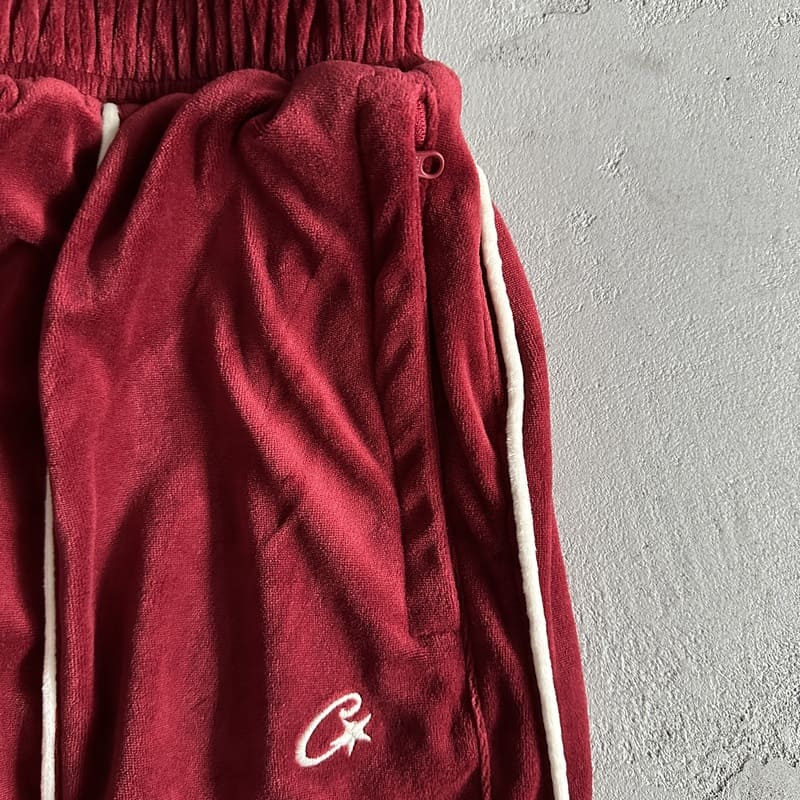 Corteiz Red Velour AMG Set
