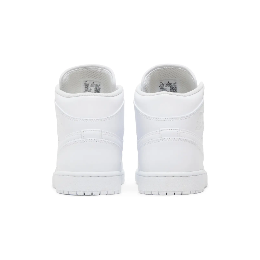 Air Jordan 1 Mid "Triple White"